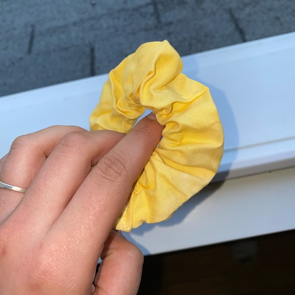 Handmade Yellow Scrunchie - Picture 1 of 1